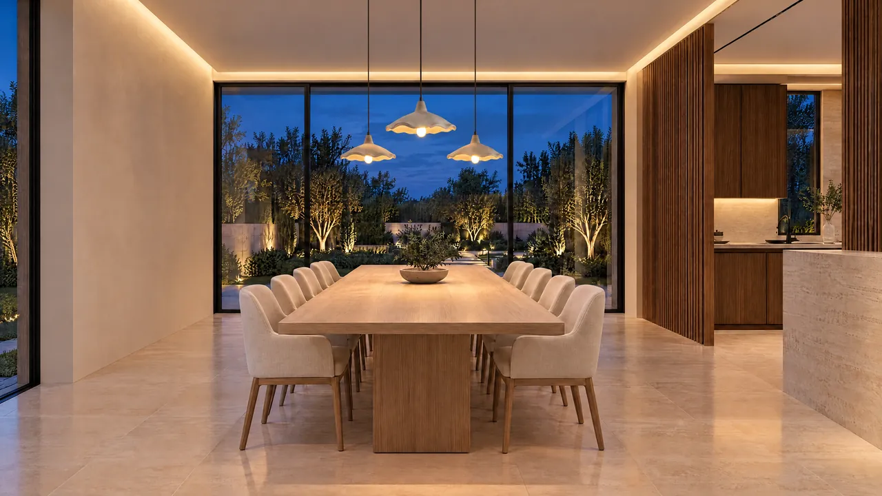 The dining room